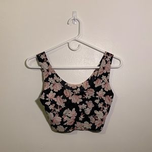 PINK floral bra/tank top
